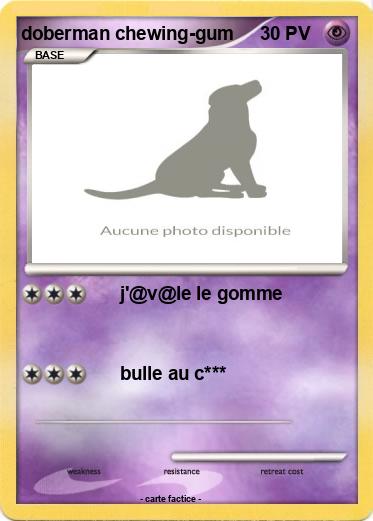Pokemon doberman chewing-gum