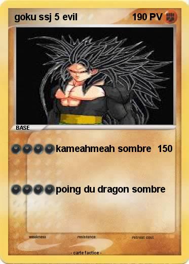 Pokemon goku ssj 5 evil