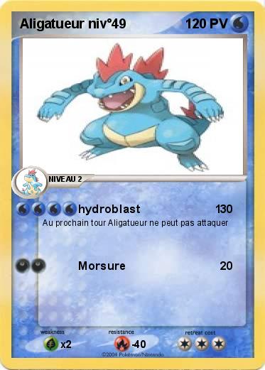 Pokemon Aligatueur niv°49