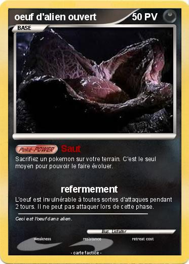 Pokemon oeuf d'alien ouvert
