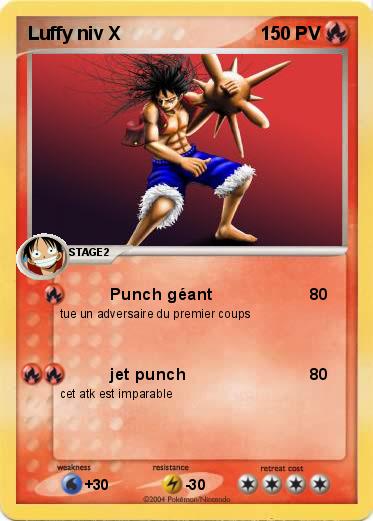Pokemon Luffy niv X