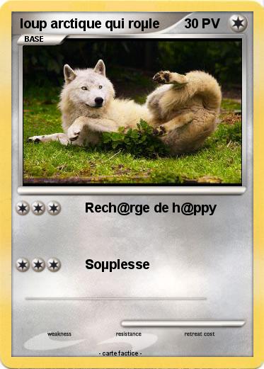 Pokemon loup arctique qui roµle
