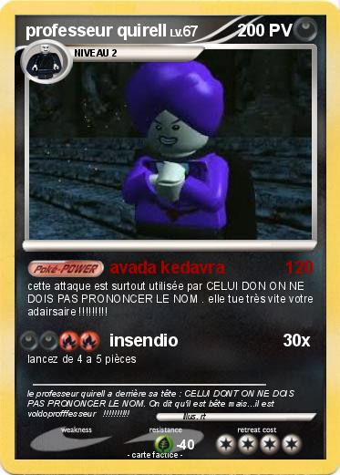 Pokemon professeur quirell