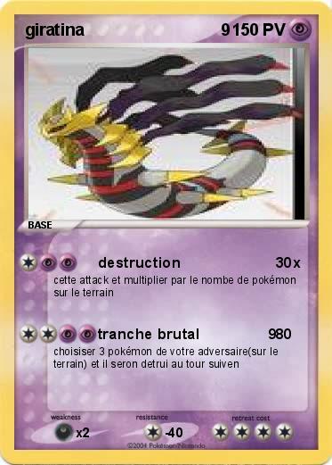 Pokemon giratina                              9 
