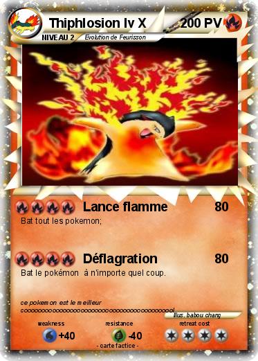 Pokemon Thiphlosion lv X
