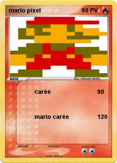 Pokemon mario pixel