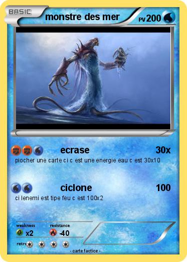 Pokemon monstre des mer