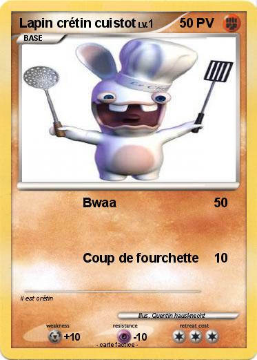 Pokemon Lapin crétin cuistot