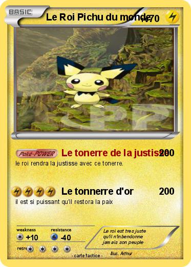 Pokemon Le Roi Pichu du monde