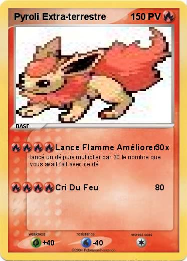 Pokemon Pyroli Extra-terrestre