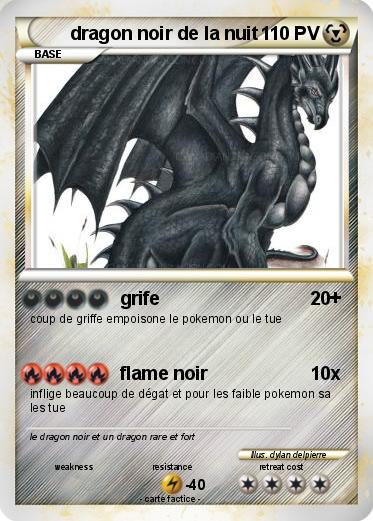 Pokemon dragon noir de la nuit