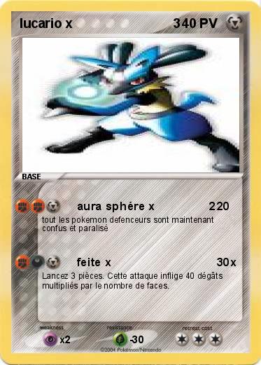 Pokemon lucario x                            3 
