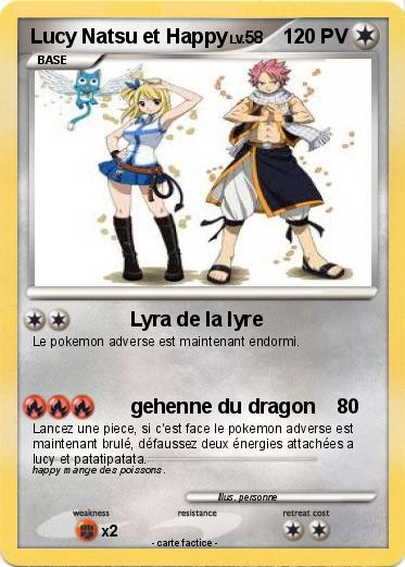Pokemon Lucy Natsu et Happy