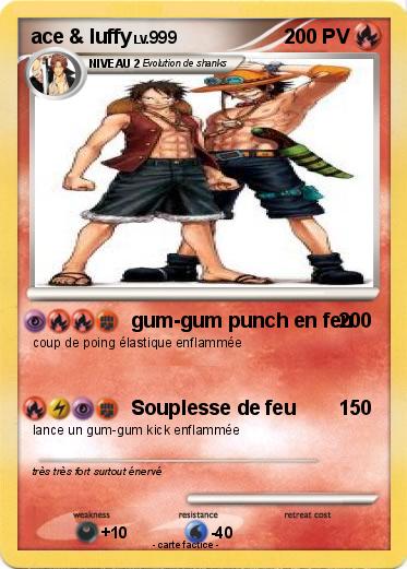Pokemon ace & luffy