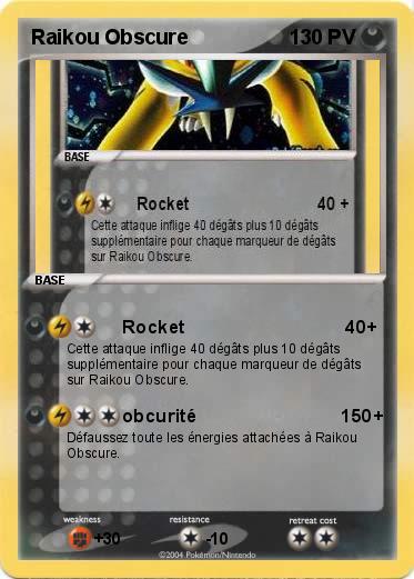 Pokemon Raikou Obscure