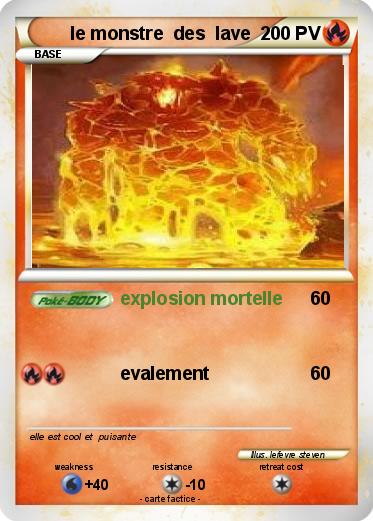 Pokemon le monstre  des  lave