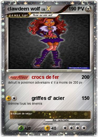 Pokemon clawdeen wolf