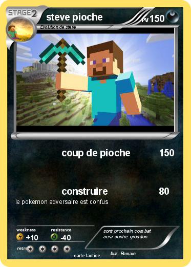 Pokemon steve pioche