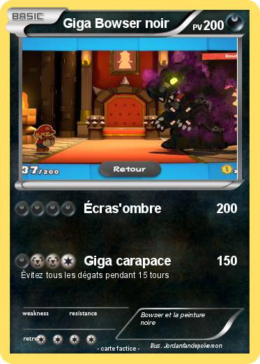 Pokemon Giga Bowser noir