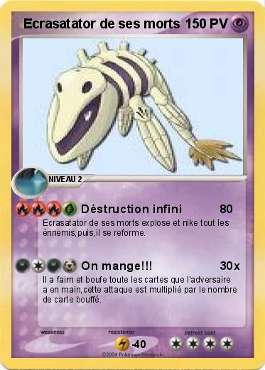 Pokemon  Ecrasatator de ses morts