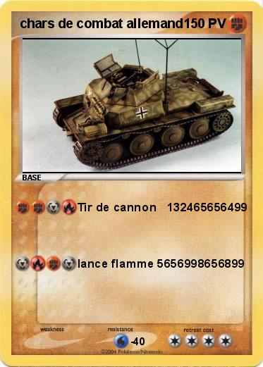 Pokemon chars de combat allemand