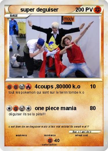 Pokemon super deguiser