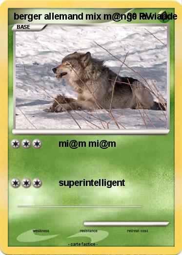 Pokemon berger allemand mix m@nge la viande