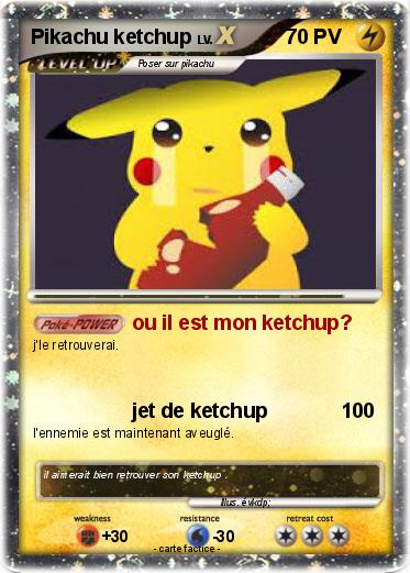 Pokemon Pikachu ketchup