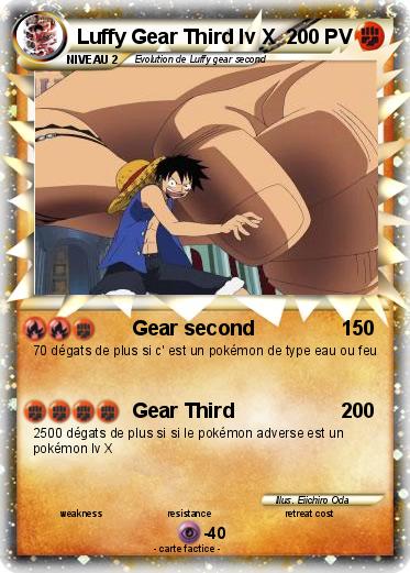 Pokemon Luffy Gear Third lv X