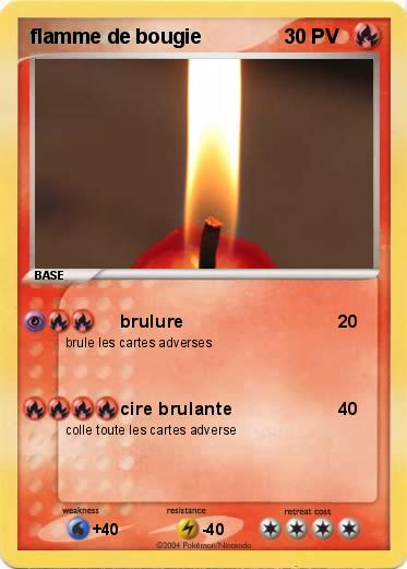Pokemon flamme de bougie