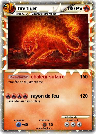 Pokemon fire tiger