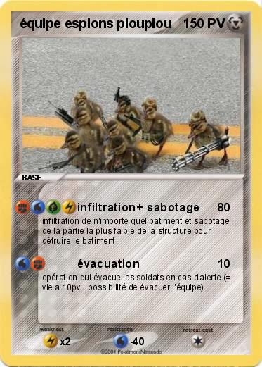 Pokemon équipe espions pioupiou