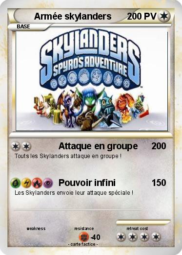Pokemon Armée skylanders