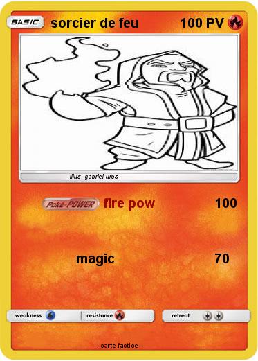 Pokemon sorcier de feu