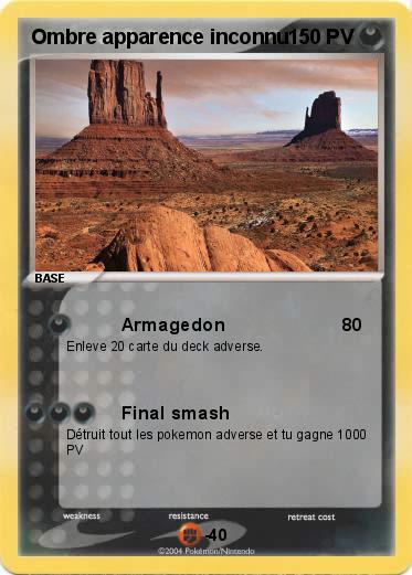 Pokemon Ombre apparence inconnu