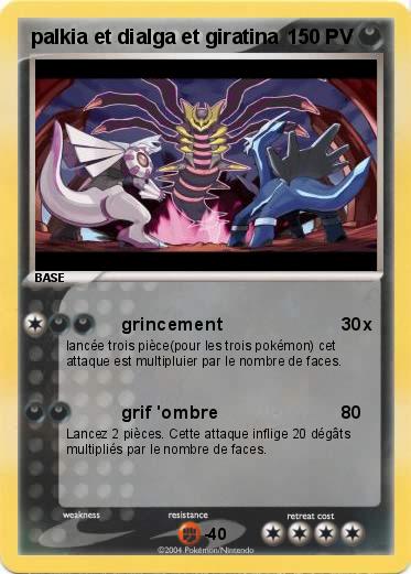 Pokemon palkia et dialga et giratina