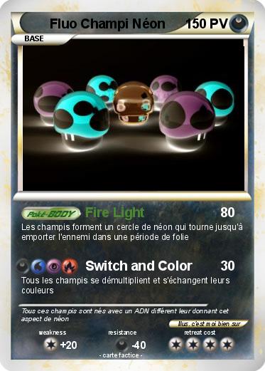 Pokemon Fluo Champi Néon
