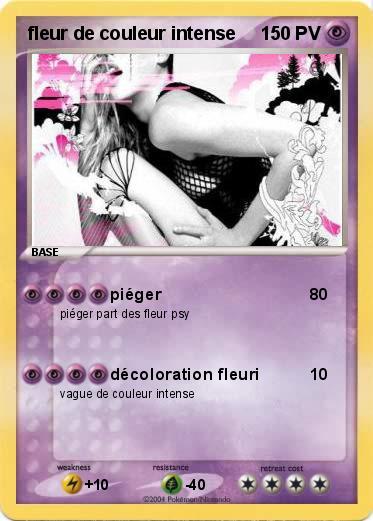 Pokemon fleur de couleur intense