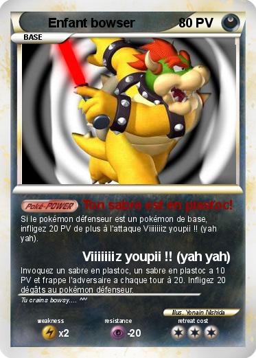 Pokemon Enfant bowser