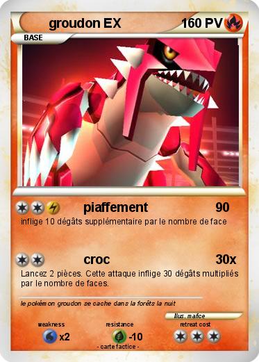 Pokemon groudon EX