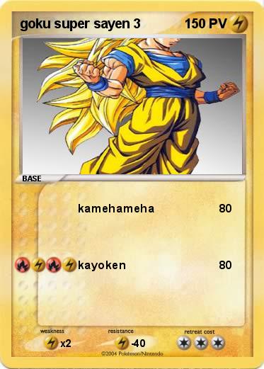 Pokemon goku super sayen 3 
