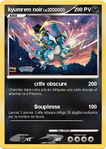 Pokemon kyumrem noir