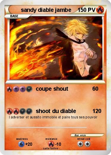 Pokemon sandy diable jambe