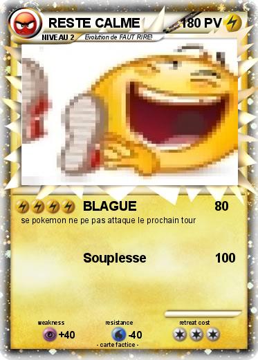 Pokemon RESTE CALME
