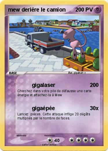 Pokemon mew derière le camion