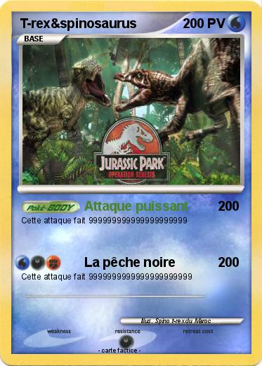 Pokemon T-rex&spinosaurus