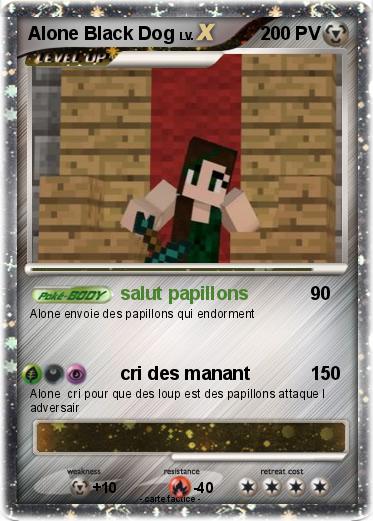 Pokemon Alone Black Dog