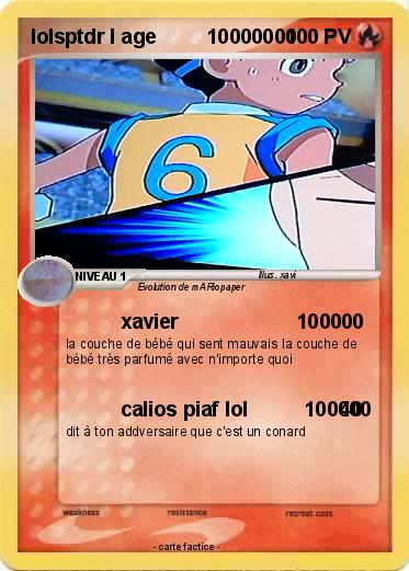 Pokemon lolsptdr l age         10000000