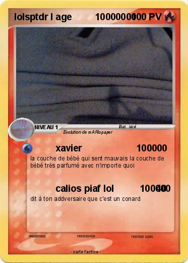 Pokemon lolsptdr l age         10000000