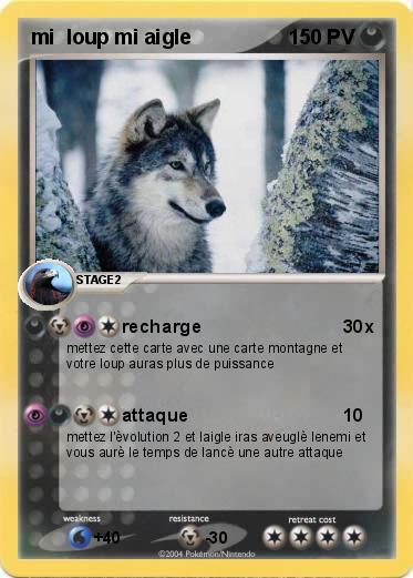 Pokemon mi  loup mi aigle